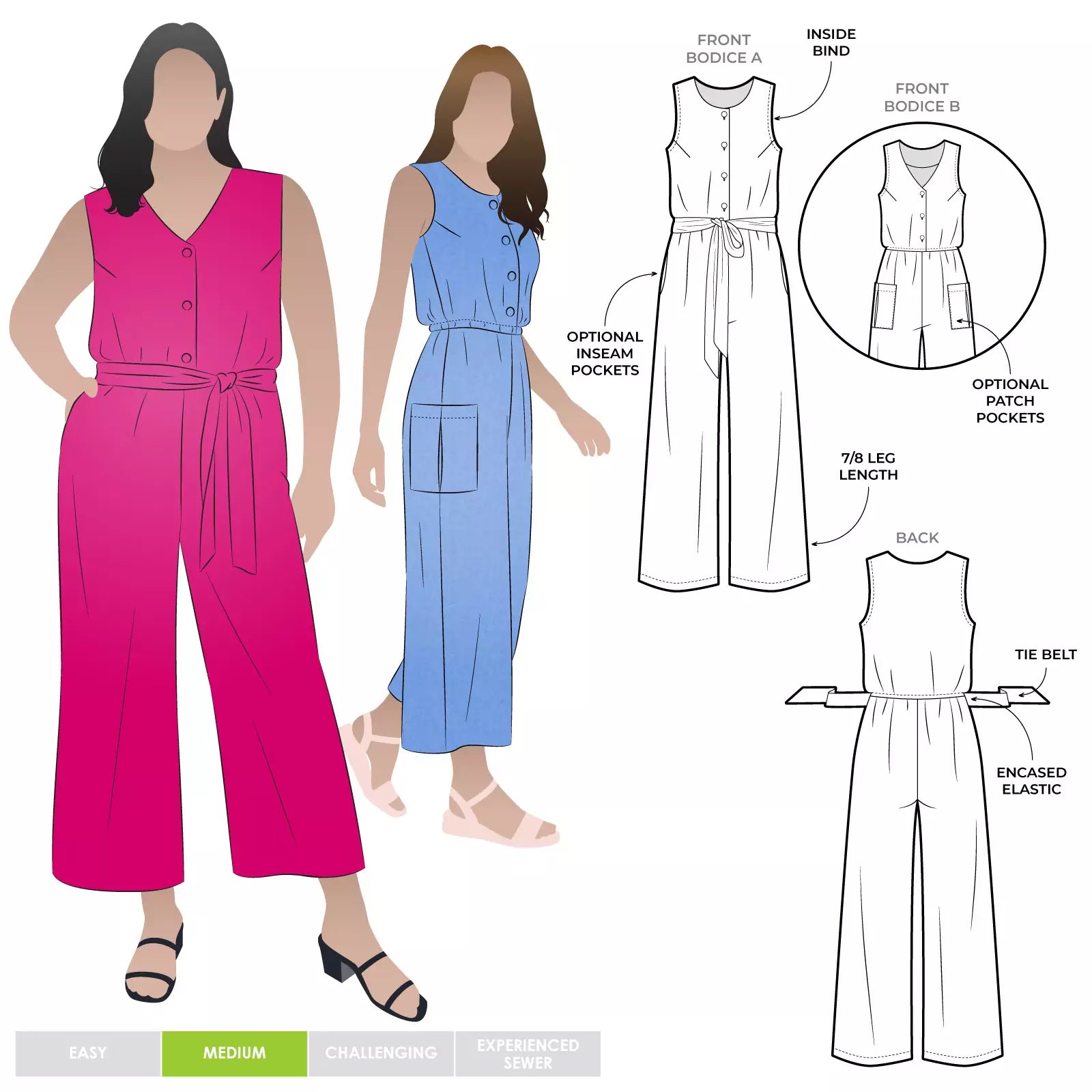Birdie Jumpsuit Sewing Pattern