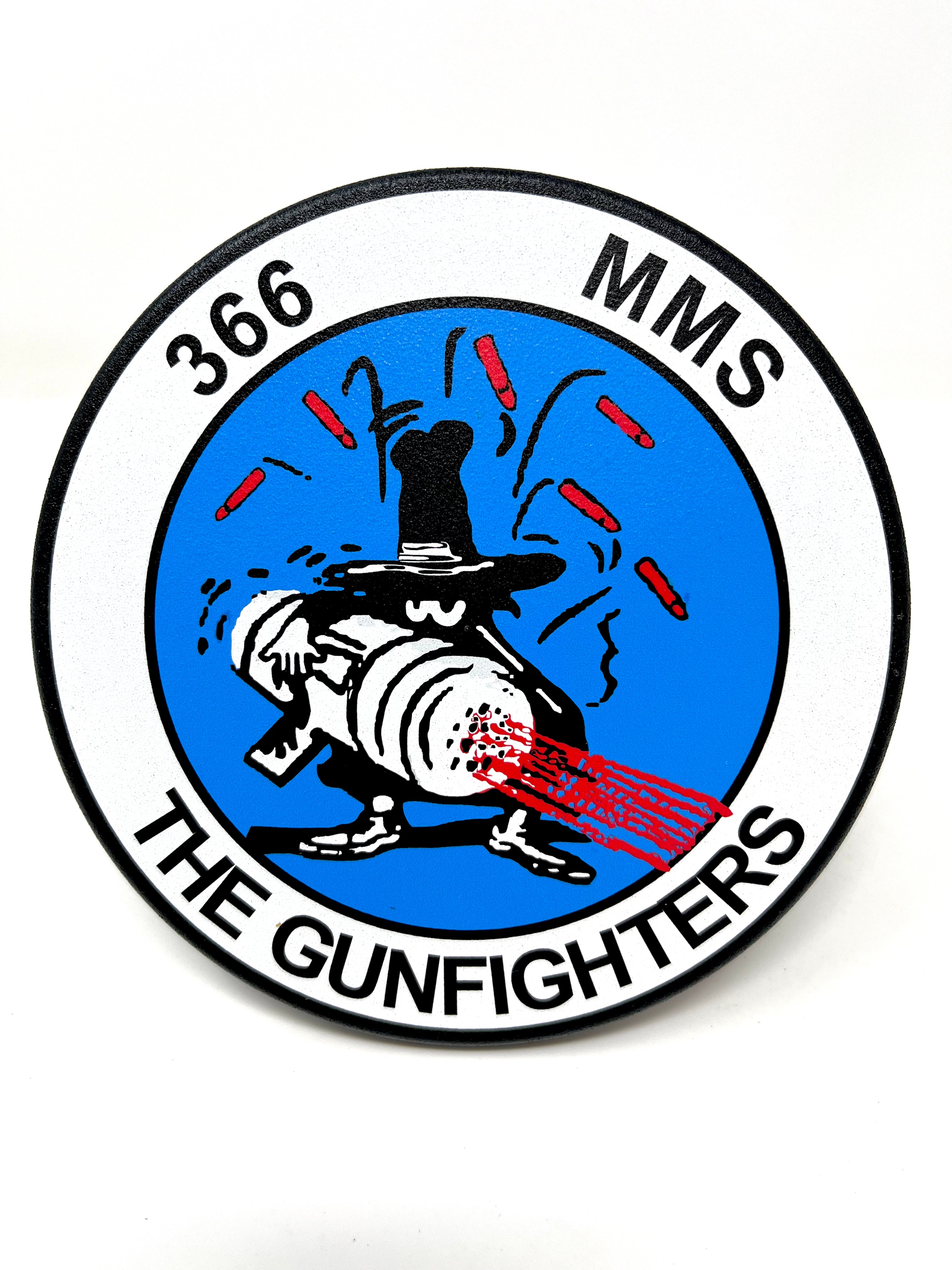 Air Force 366th Fighter Wing Gunfighters Billet Aluminum Hitch Cover